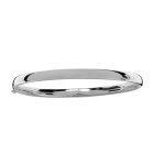 Bracelet jonc en argent lisse de 5mm et fermoir en 8 sur côté Bracelet jonc en argent lisse de 5mm et fermoir en 8 sur côté
