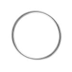 Bracelet jonc en argent massif largeur 3, 8mm et diamètre 66mm Bracelet jonc en argent massif largeur 3, 8mm et diamètre 66mm
