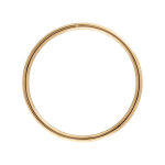 Bracelet jonc en vermeil massif fil 3, 8mm - diamtre 60mm