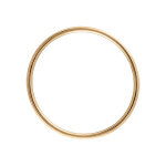 Bracelet jonc en vermeil massif fil 3, 8mm - diamtre 66mm