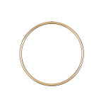 Bracelet jonc en vermeil massif fil 3mm - diamtre 66 mm