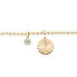 Bracelet en plaqué or chaîne ethnique avec pampille étoile et oxyde blanc 16 + 3cm Bracelet en plaqué or chaîne ethnique avec pampille étoile et oxyde blanc 16 + 3cm