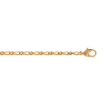 Bracelet en plaqu or chane maille figaro 1 + 1 largeur 2mm et longueur 18cm