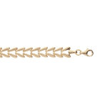 Bracelet en plaqu or grosse maille pi 18 + 3cm