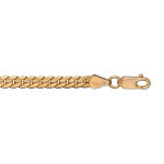 Bracelet en plaqu or maille serpent largeur 4mm et longueur 19cm