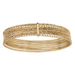 Bracelet en plaqu or semainier 65mm