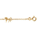Bracelet en vermeil enfant trois chevaux - 15 + 3cm