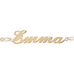 Bracelet en vermeil maille 1 + 1 2mm , d�coupe anglaise - 18, 5cm r�glage 17