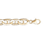 Bracelet en vermeil maille grosse marine 7mm - 21cm