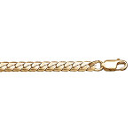Bracelet en vermeil maille serpent - 18cm