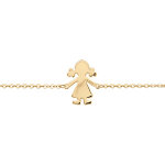 Bracelet en vermeil passive fille 16 + 3cm