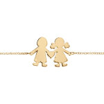 Bracelet en vermeil passive garon / fille - 16 + 3cm