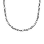 Chaîne en acier maille jaseron largeur 2mm et longueur 42cm + 4cm de rallonge Chaîne en acier maille jaseron largeur 2mm et longueur 42cm + 4cm de rallonge
