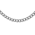 Chaîne en acier maille gourmette - largeur 4mm et longueur 50cm Chaîne en acier maille gourmette - largeur 4mm et longueur 50cm