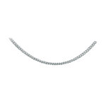 Chaîne en acier maille gourmette - largeur 4mm et longueur 55cm Chaîne en acier maille gourmette - largeur 4mm et longueur 55cm