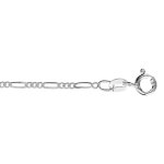 Cha�ne en argent mailles 1 + 5 largeur 1. 8mm et longueur - 45cm