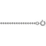 Chane en argent maille boules largeur 2mm et longueur 40cm