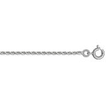 Chaîne en argent maille corde longueur 40cm Chaîne en argent maille corde longueur 40cm
