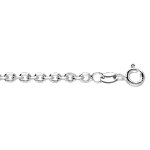 Chane en argent maille forat largeur 2. 7mm et longueur 50cm