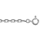 Chane en argent maille forat largeur 2. 7mm et longueur 60cm