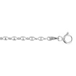 Chane en argent maille grains de caf longueur 40cm