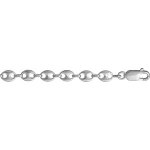 Chane en argent maille grains de caf largeur 7mm et longueur 50cm