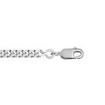 Chane en argent maille serre largeur 2. 7mm et longueur 55cm