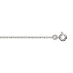 Chane en argent rhodi maille forat 1, 5mm longueur 60cm