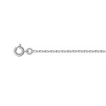 Chane en argent rhodi maille forat largeur 2mm et longueur 40cm