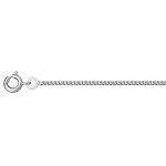 Cha�ne en argent rhodi� maille serr�e largeur 1, 8mm et longueur 40cm