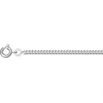 Cha�ne en argent rhodi� maille serr�e largeur 2, 1mm et longueur 45cm