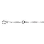 Chaîne de cheville en argent maille boules avec boules plus grosses et lisses - longueur 23cm Chaîne de cheville en argent maille boules avec boules plus grosses et lisses - longueur 23cm
