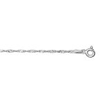 Chaîne de cheville en argent mailles vrillées - longueur 23cm Chaîne de cheville en argent mailles vrillées - longueur 23cm