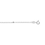 Chaîne de cheville en argent rhodié avec boules diamantées 22, 5 + 2, 5m Chaîne de cheville en argent rhodié avec boules diamantées 22, 5 + 2, 5m