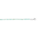Chaîne de cheville en argent rhodié avec rondelles pierre turquoise véritable 23 + 3cm Chaîne de cheville en argent rhodié avec rondelles pierre turquoise véritable 23 + 3cm