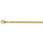 Chaine gourmette en vermeil 2. 1mm 50cm
