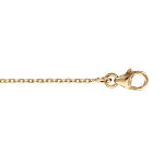 Chane en plaqu or maille forat largeur 1, 2mm et longueur 45cm