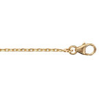 Chane en plaqu or maille forat largeur 1, 6mm et longueur 40cm