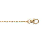 Chane en plaqu or maille forat largeur 1, 6mm et longueur 45cm