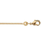Chane en plaqu or maille serre largeur 1, 2mm et longueur 40cm