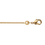 Chane en plaqu or maille serre largeur 1, 2mm et longueur 50cm