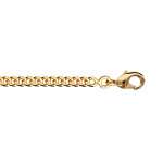 Chaîne en plaqué or maille serrée largeur 2, 5mm et longueur 55cm Chaîne en plaqué or maille serrée largeur 2, 5mm et longueur 55cm