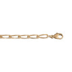 Cha�ne en vermeil maille cheval 4mm - 50cm