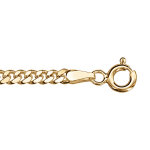 Chane en vermeil maille gourmette 2. 7mm - 60cm