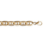 Chane en vermeil maille marine 6, 5mm - 55cm
