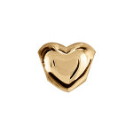 Charms coulissant en vermeil c oeur