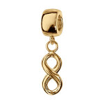 Charms coulissant en vermeil suspendu infini