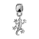 Charms thabora en argent rhodi� salamandre suspendue