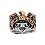 Chevali�re en acier aigle american biker