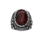 Chevali�re en acier patin� avec gros oxyde ovale rouge